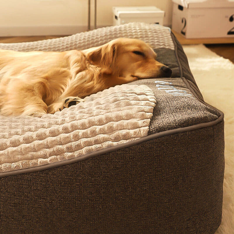 Orthopädisches Hundebett mit Kopfkissen – Luxus und Komfort