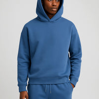 Oversized Herren-Jogginganzug aus Fleece mit Hoodie und Jogginghose