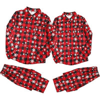 Passender Weihnachts-Schlafanzug – Kariertes Pyjama-Set für Paare
