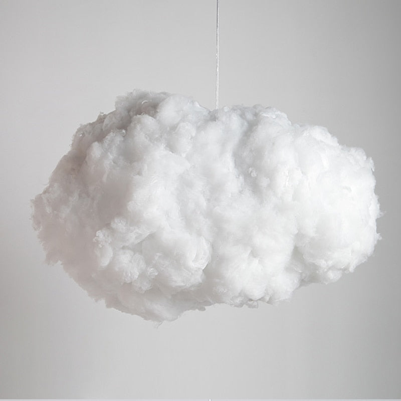 Pendelleuchte aus Baumwolle mit Diffusor, sanftes warmes Licht