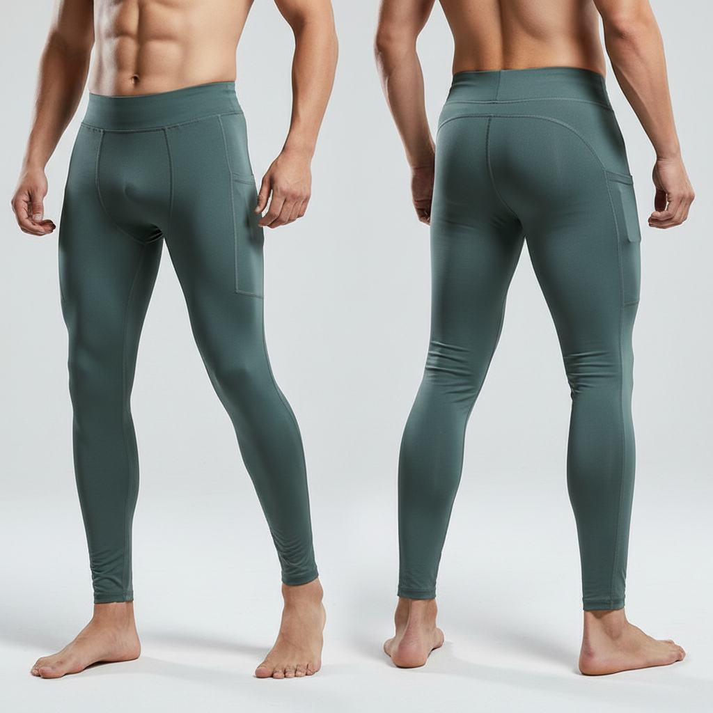 Performance-Sportleggings für Herren mit Handytasche
