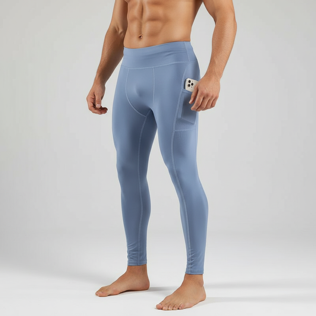 Performance-Sportleggings für Herren mit Handytasche