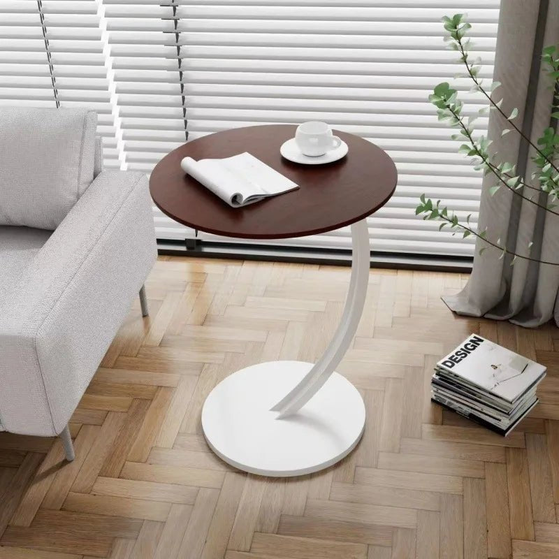 Runder Beistelltisch für kleine Räume, modernes Design, multifunktional