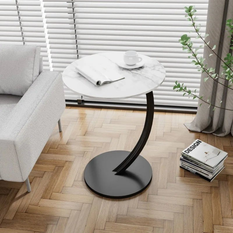 Runder Beistelltisch für kleine Räume, modernes Design, multifunktional
