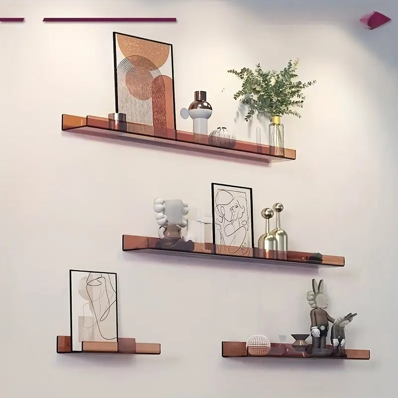 Schwebendes Wandregal aus Acryl für moderne Badezimmer-Aufbewahrung