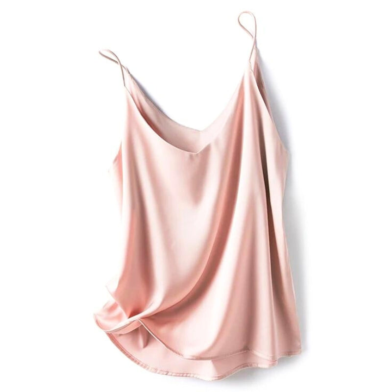 Seidenweiches Damen-Camisole-Top für elegante Lagenlooks