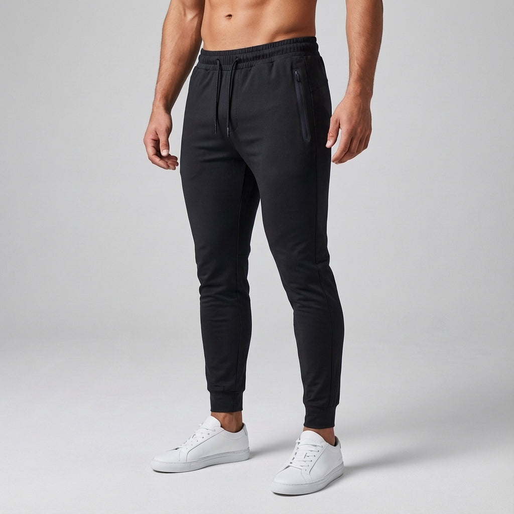 Slim-Fit-Trainingshose aus Baumwollmischung - Johnny