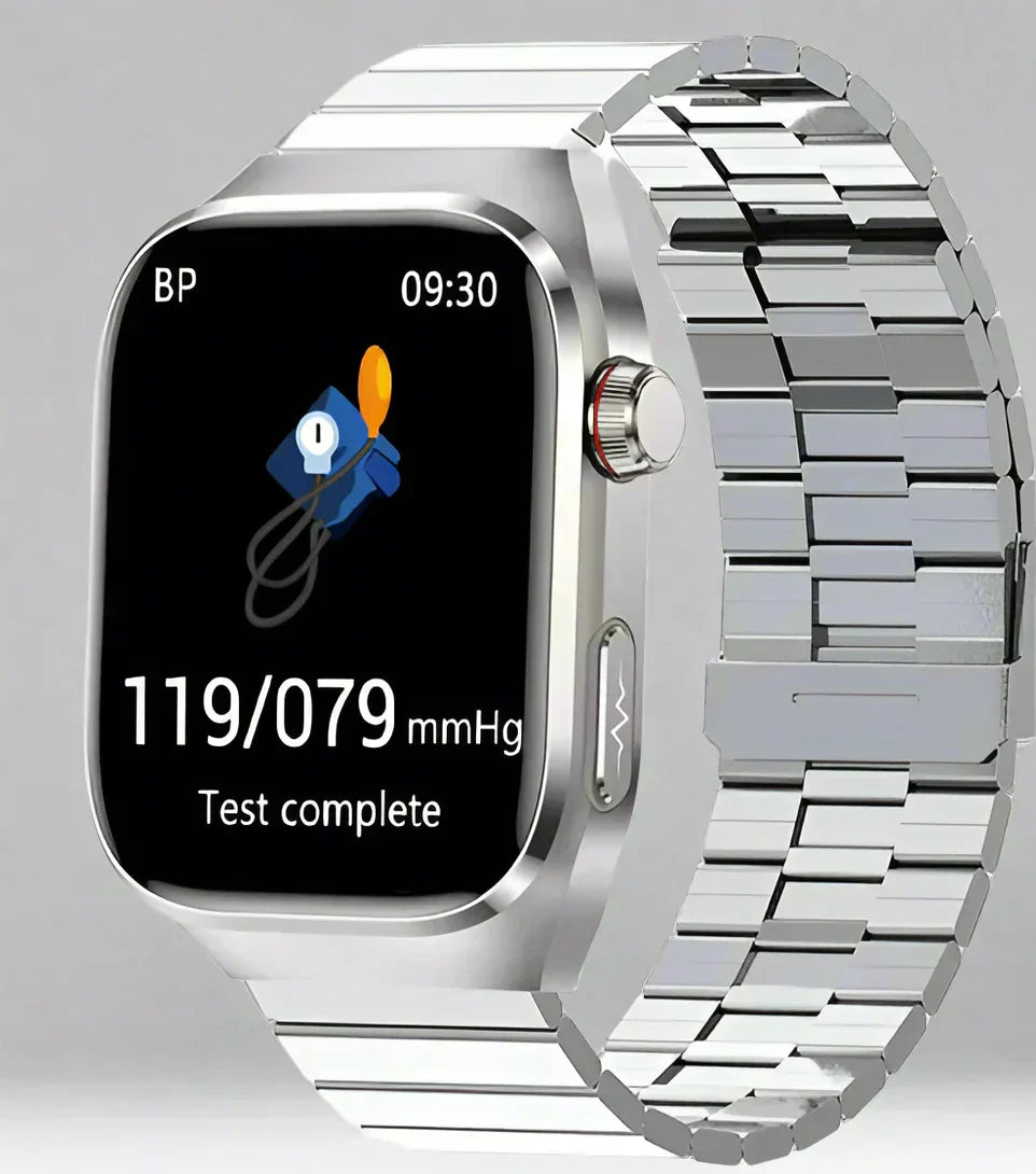 Smartwatch mit Blutzuckermessung, EKG, Harnsäurefunktion und Bluetooth