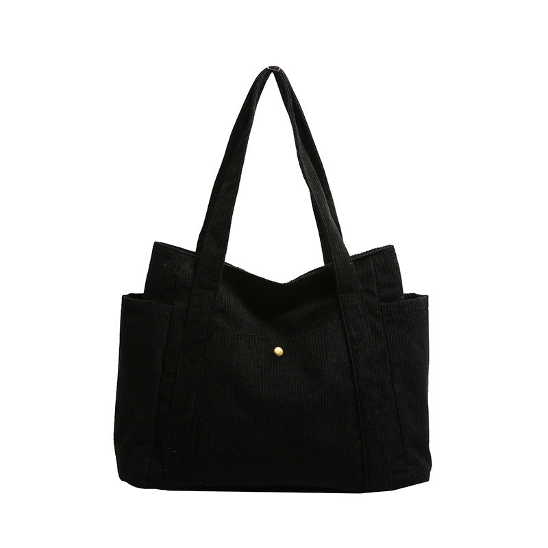 Strukturierte Cord-Tote-Bag