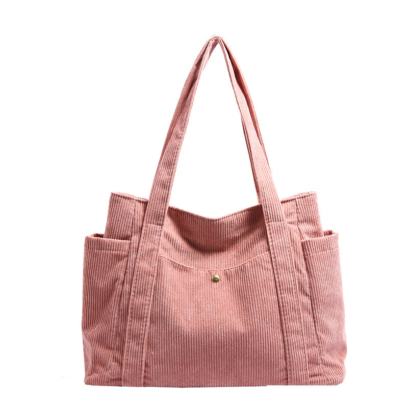 Strukturierte Cord-Tote-Bag