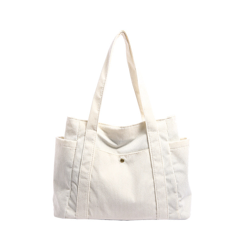 Strukturierte Cord-Tote-Bag