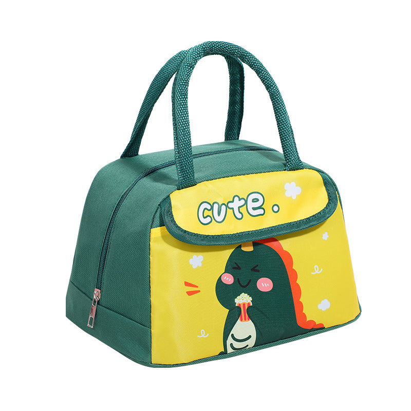 Süße isolierte Lunchtasche mit Dinosauriermotiv