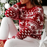 Süßer Damen-Weihnachtspullover für den Winter