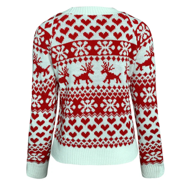 Süßer Damen-Weihnachtspullover für den Winter