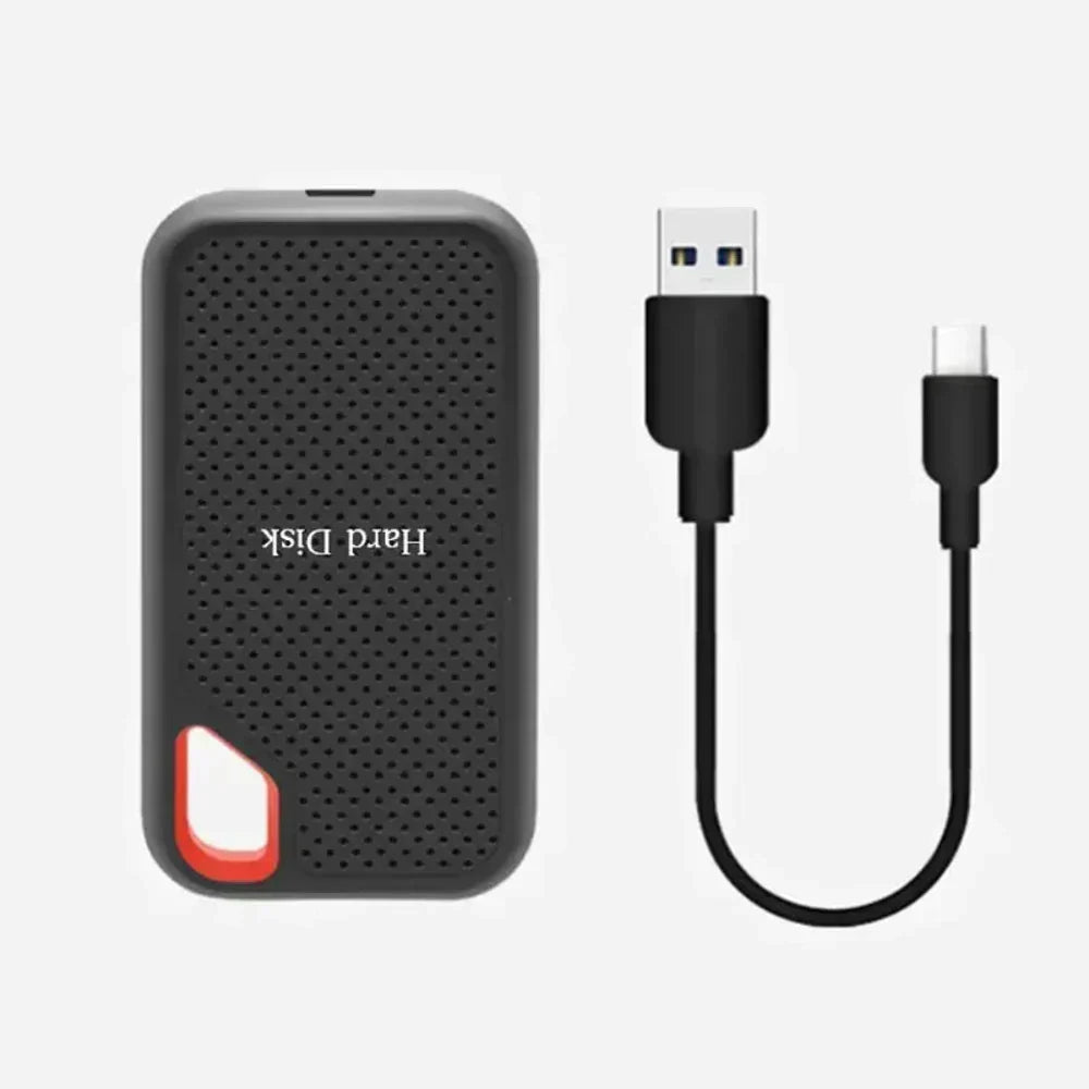 Tragbare externe SSD-Festplatte für schnelle Datenübertragung und stoßfeste Speicherung