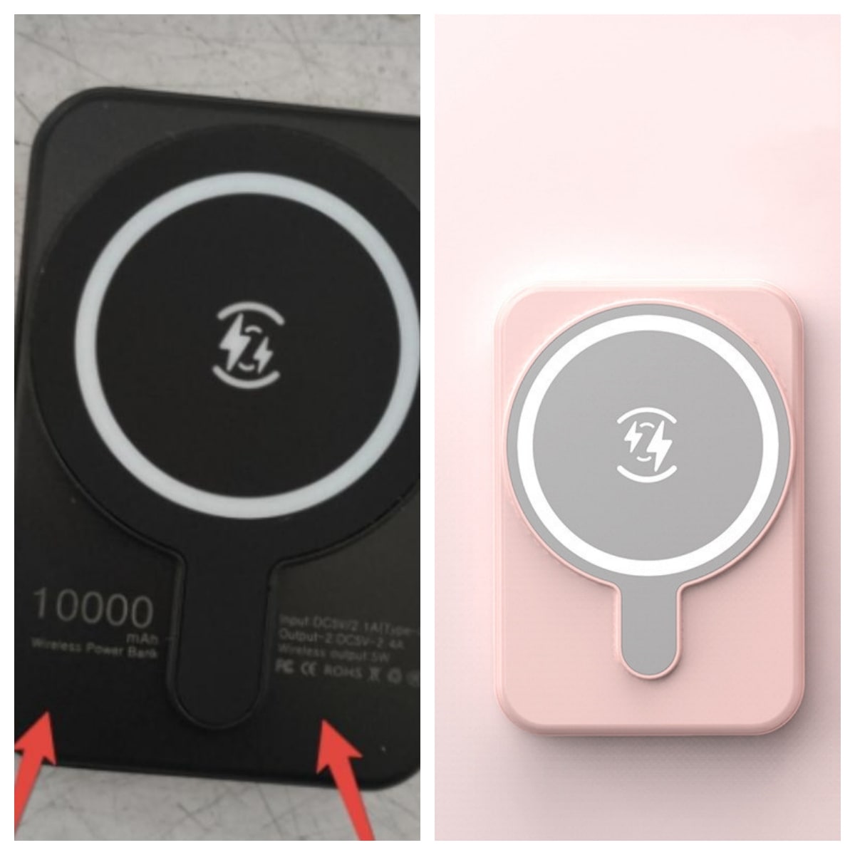 Tragbare magnetische Schnelllade-Powerbank für Smartphones mit 10.000 mAh, kabellos und im schlanken Design