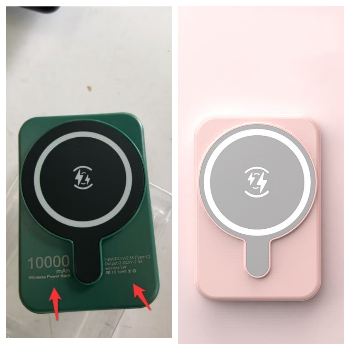 Tragbare magnetische Schnelllade-Powerbank für Smartphones mit 10.000 mAh, kabellos und im schlanken Design