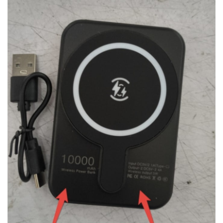 Tragbare magnetische Schnelllade-Powerbank für Smartphones mit 10.000 mAh, kabellos und im schlanken Design