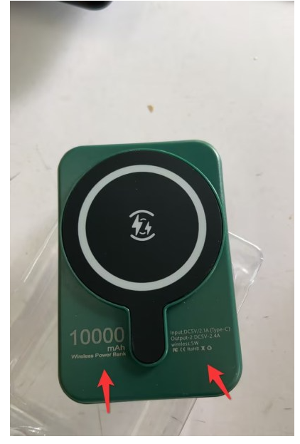 Tragbare magnetische Schnelllade-Powerbank für Smartphones mit 10.000 mAh, kabellos und im schlanken Design