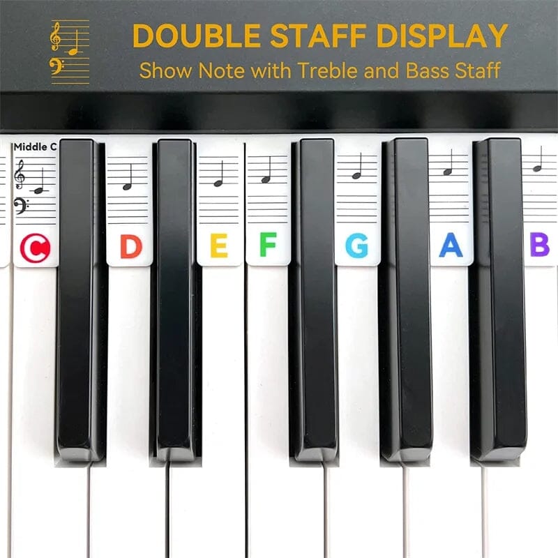 Universelle Notenleisten für Klavier und Keyboard für Anfänger