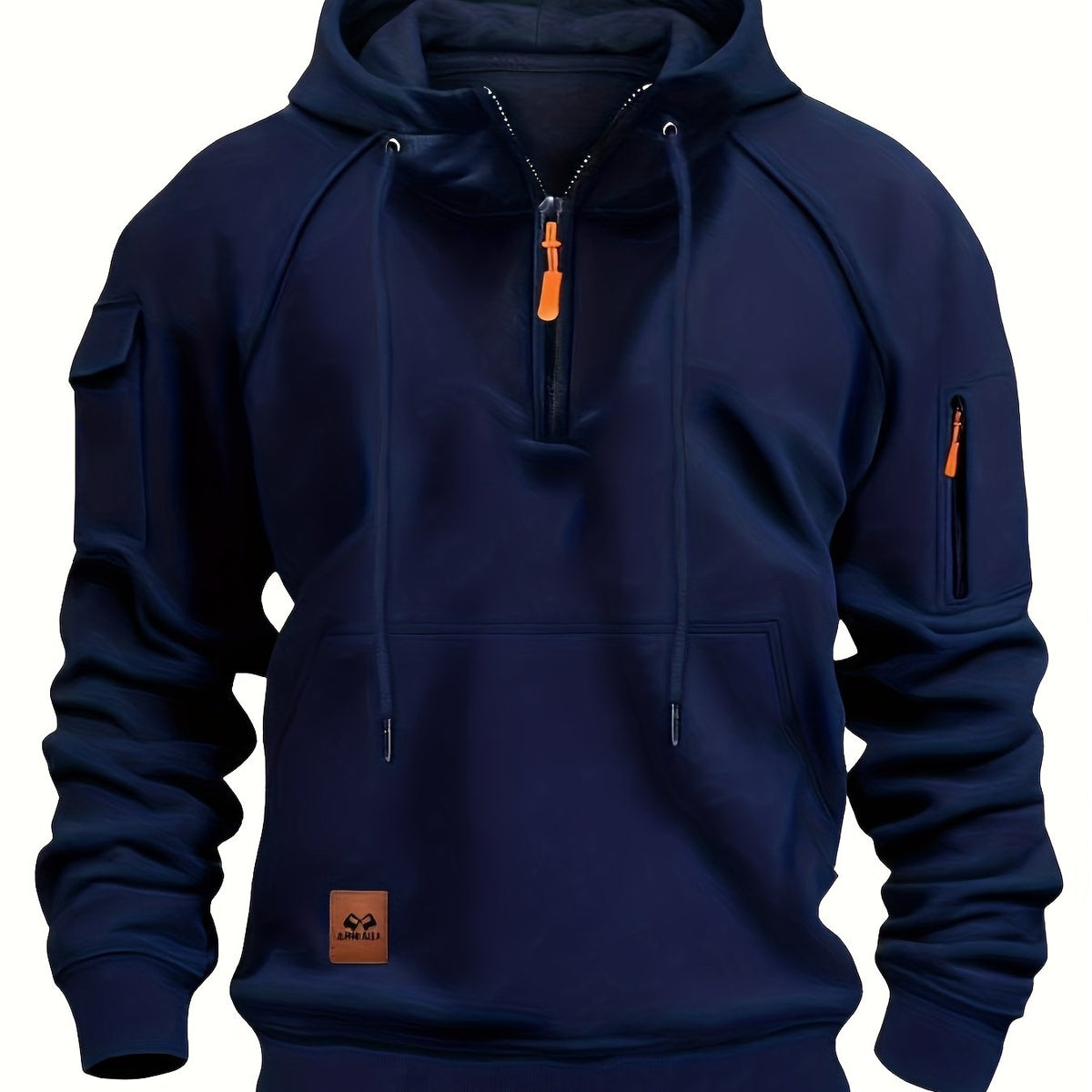 Utility-Hoodie mit Viertelreißverschluss