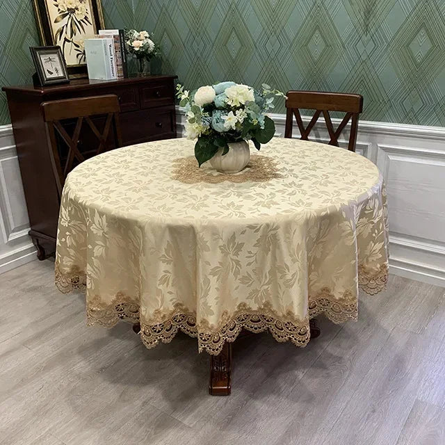 Viktorianische Spitzentischdecke