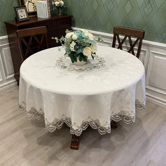 Viktorianische Spitzentischdecke