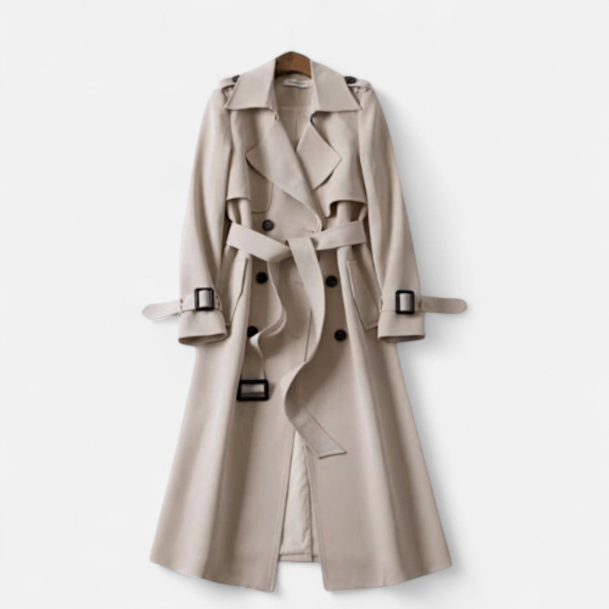 Vintage-Trenchcoat für Damen mit ikonischem, modernem Schnitt