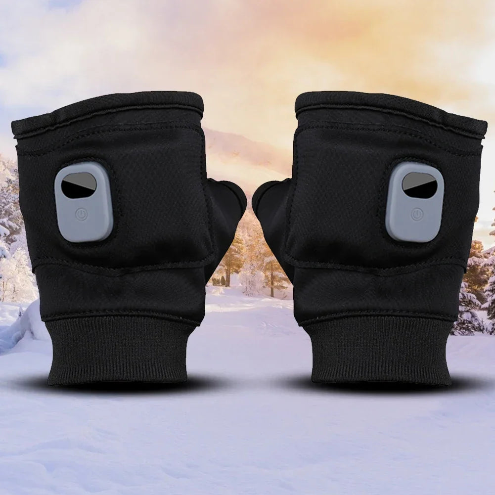 Warme fingerlose elektrisch beheizbare Handschuhe