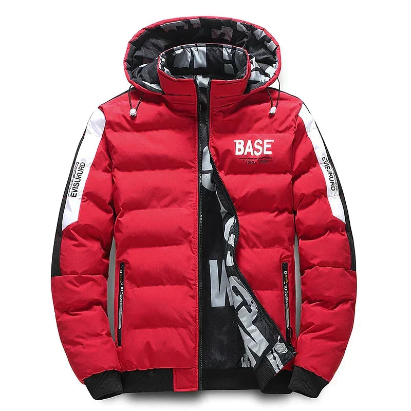 Warme Herren-Daunen-Winterjacke