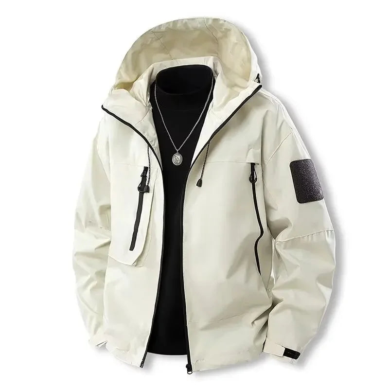 Wasserabweisende Damen-Softshelljacke mit Kapuze und Reißverschluss