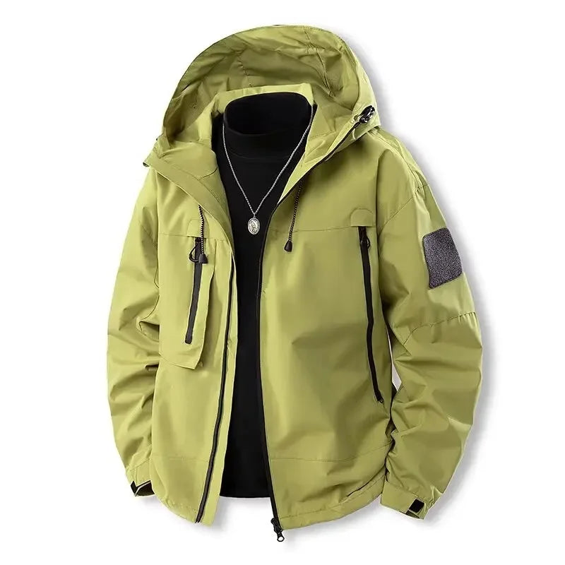 Wasserabweisende Damen-Softshelljacke mit Kapuze und Reißverschluss