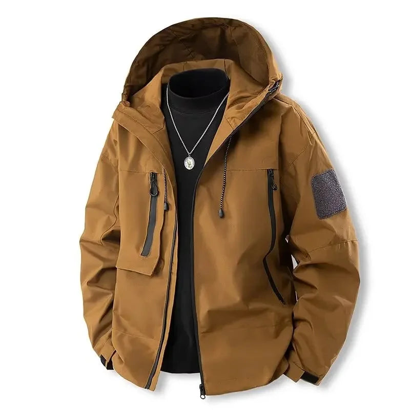 Wasserabweisende Damen-Softshelljacke mit Kapuze und Reißverschluss