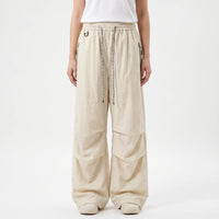 Wasserabweisende Wide-Leg-Wanderhose mit verstellbarem Bund und Beinabschlüssen