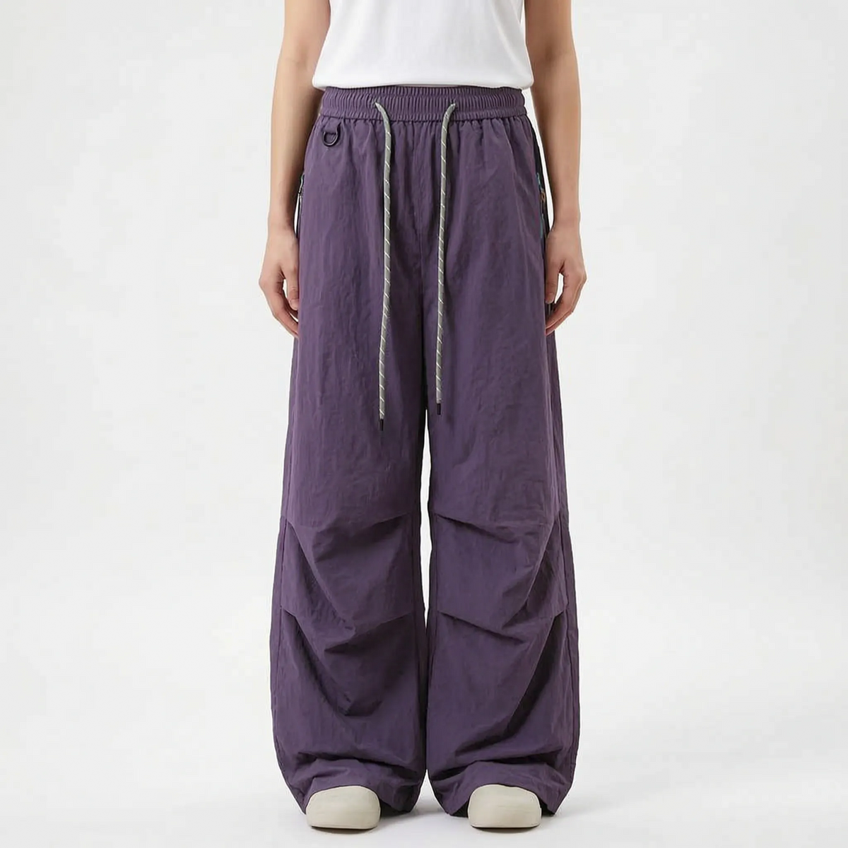 Wasserabweisende Wide-Leg-Wanderhose mit verstellbarem Bund und Beinabschlüssen