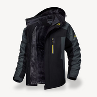 Wasserdichte Outdoor-Winterjacke für Herren mit Fleecefutter