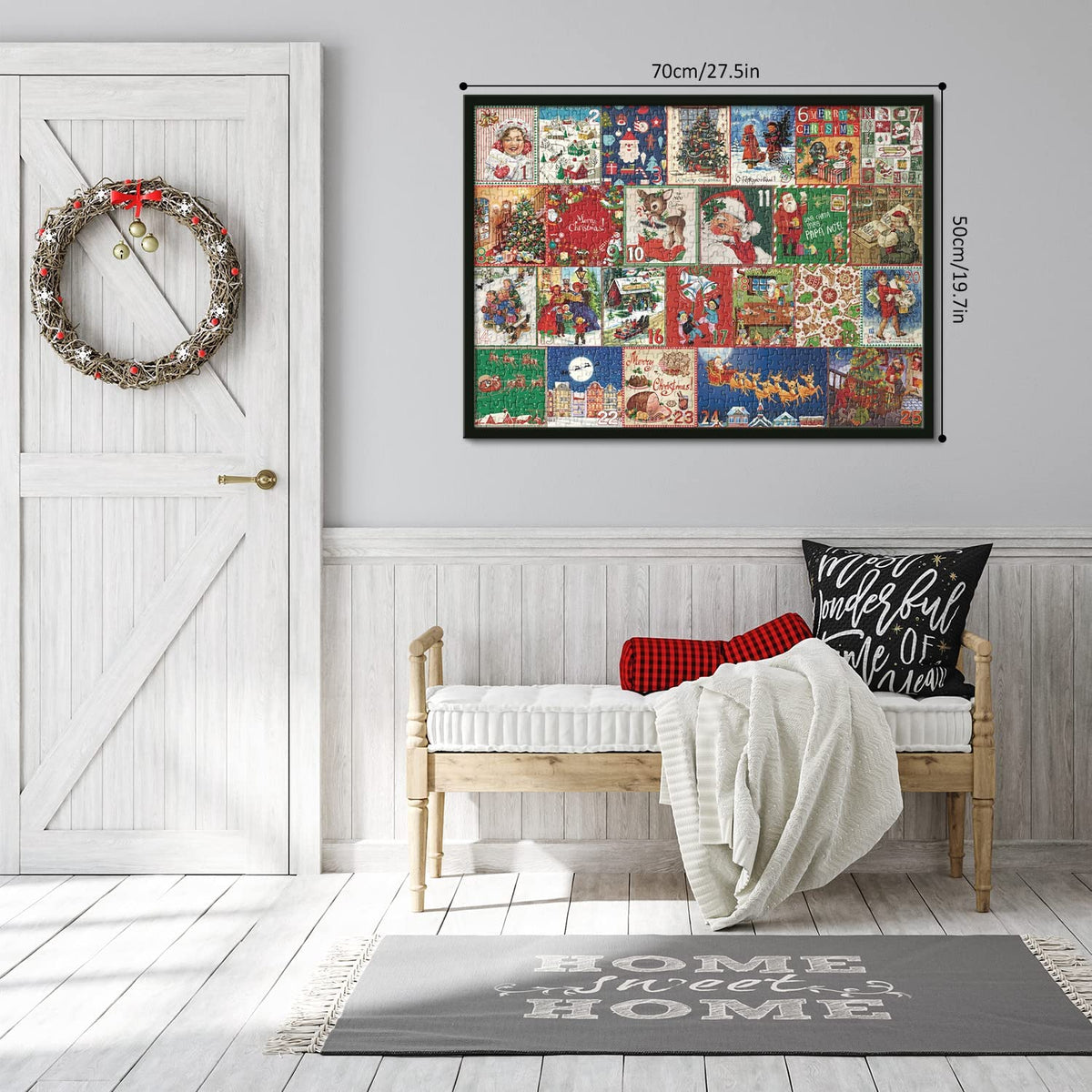 Weihnachts-Puzzle-Adventskalender, 1000 Teile