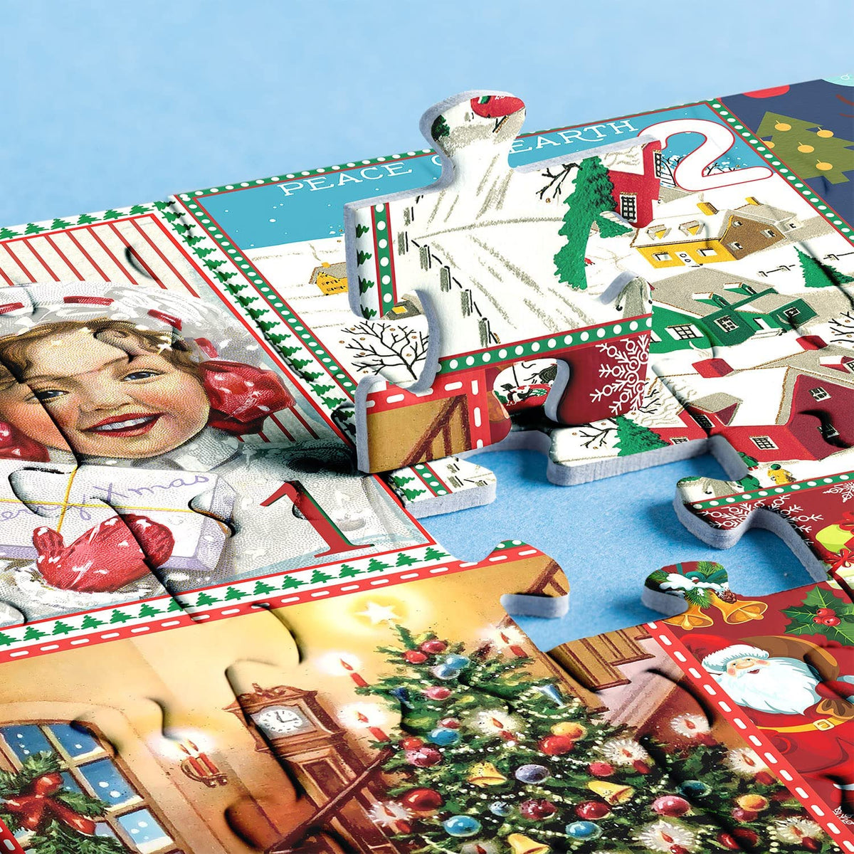 Weihnachts-Puzzle-Adventskalender, 1000 Teile