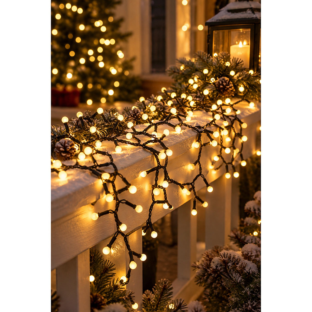 Weihnachtsbeleuchtung – Lichterkette mit 300 LEDs, 8 Funktionen und Timer