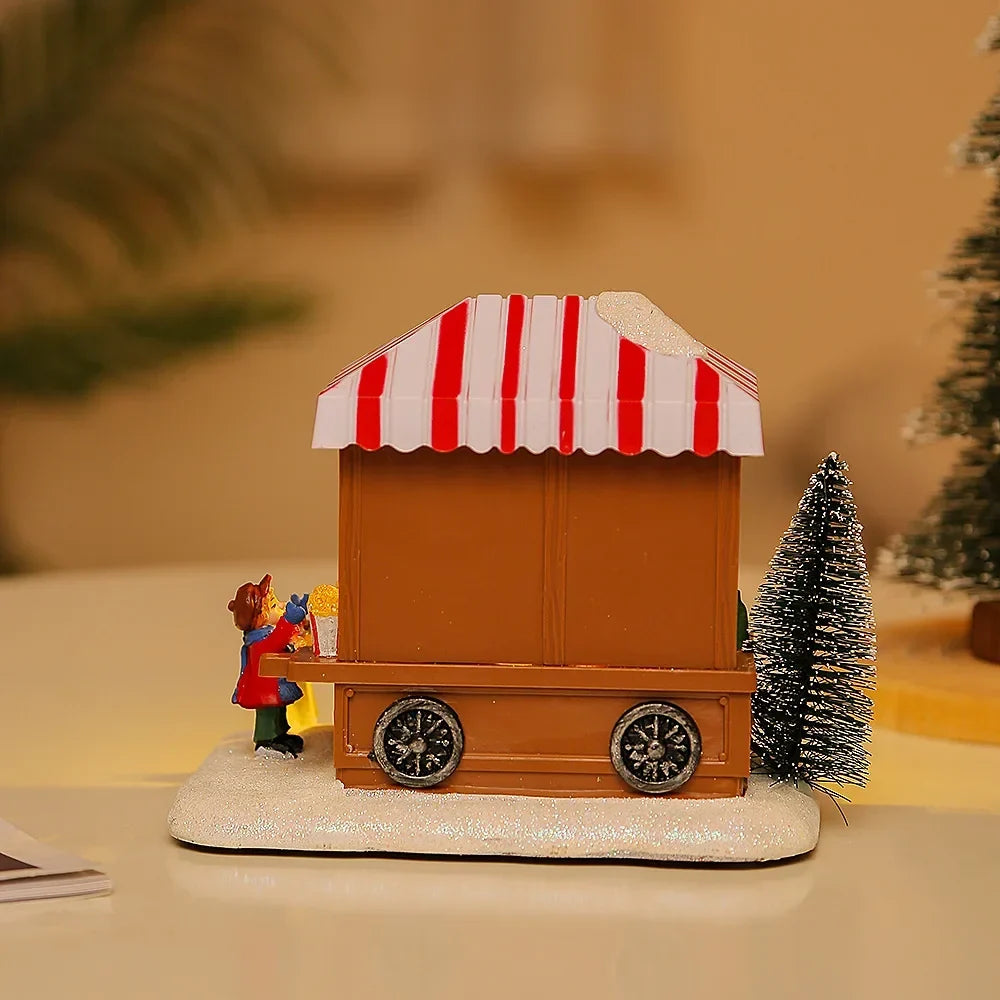 Weihnachtsszene Spielzeugladen mit LED und Musik