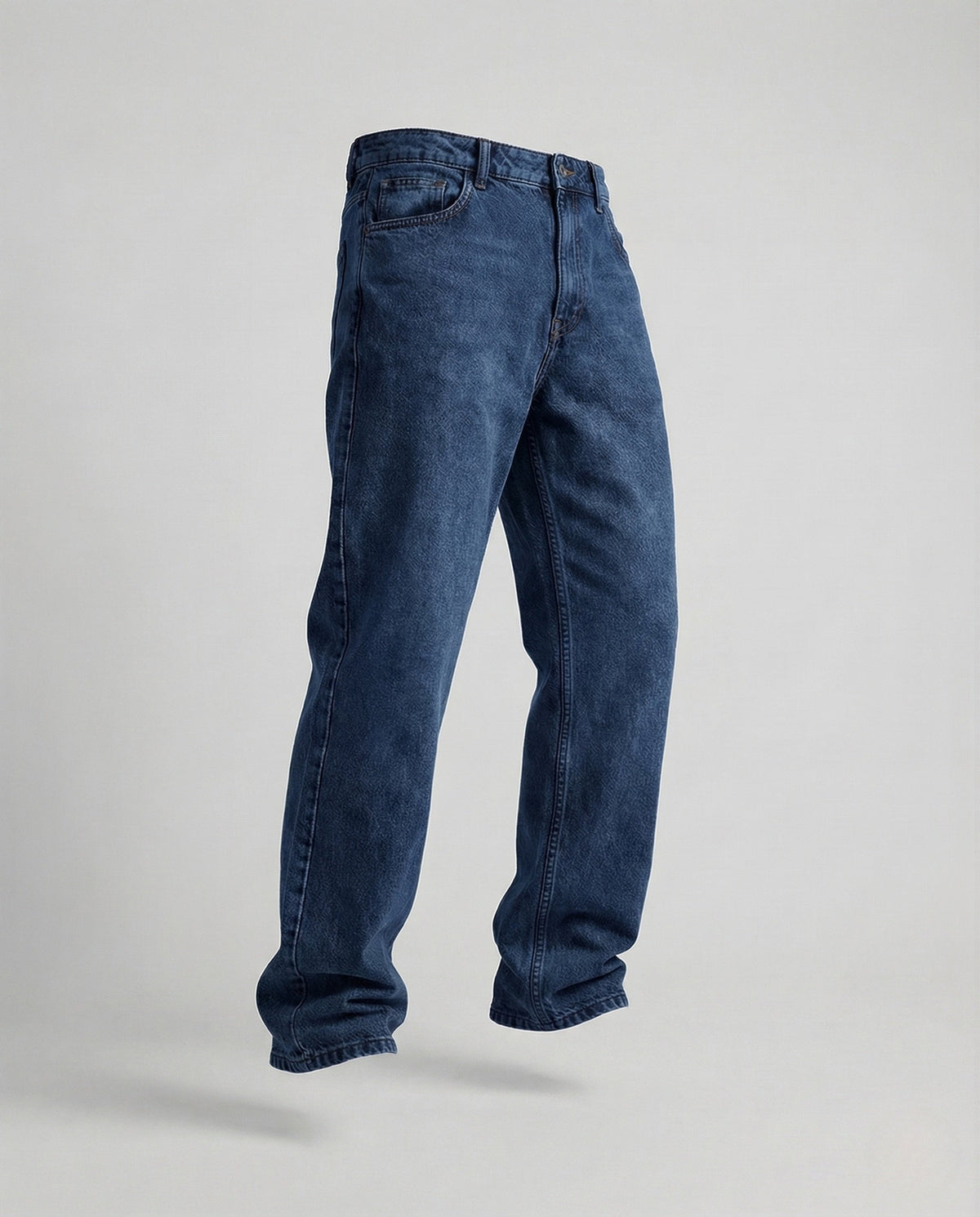 Weite Herren-Vintage-Jeans mit tiefem Schritt